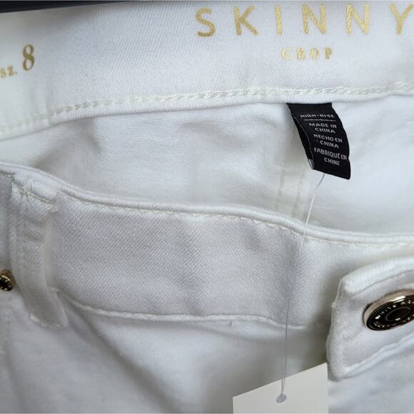 White House Black Market High-Rise Skinny Crop Jeans Size 8 - Picture 7 of 8